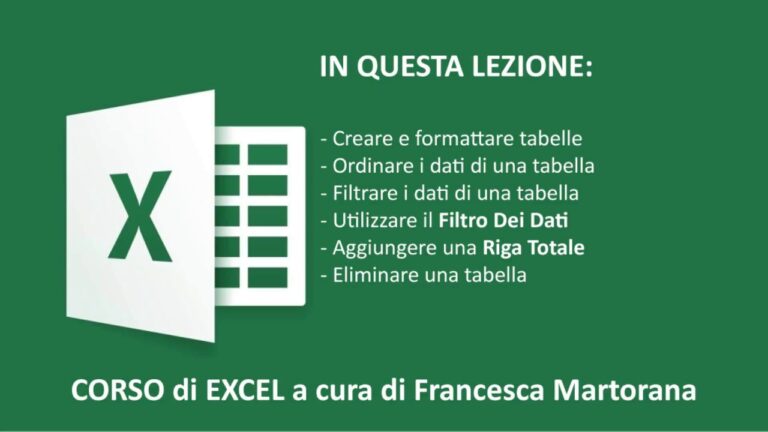 10 Tabelle Excel Pronte per Semplificare il Lavoro