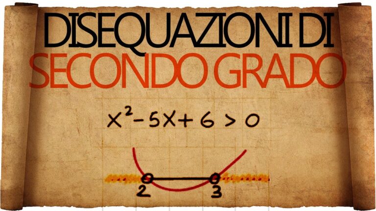 Risolvere le disequazioni di secondo grado