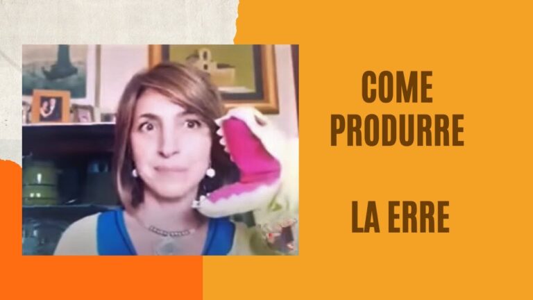 10 esercizi efficaci per pronunciare correttamente la lettera r