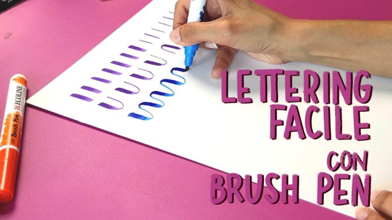 Guida essenziale alla calligrafia con pennino a pennello