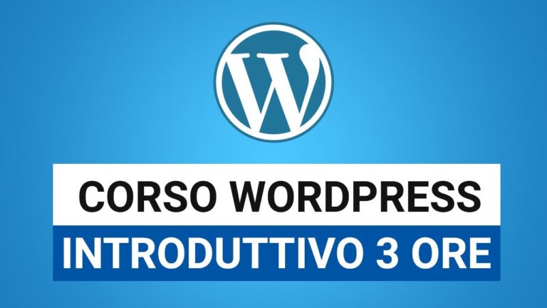 Corso WordPress Online Gratis: Impara a Creare il Tuo Sito Web
